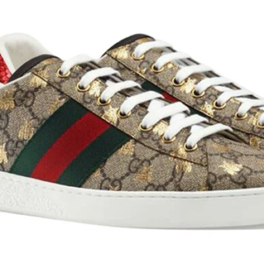 Brand new -Gucci -Mens Bees monogram sneaker